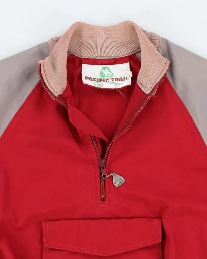 Vintage 80s Pacific Trail Quarter Zip Hooded Windbreaker - S sold by Rokit product image thumbnail 3