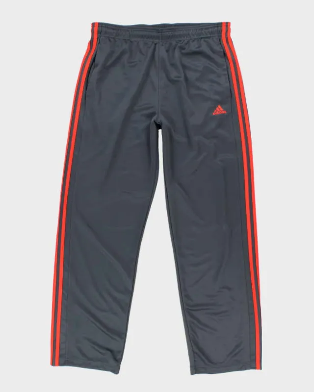 Vintage Men's Grey Adidas Tracksuit Bottoms  - L sold by Rokit