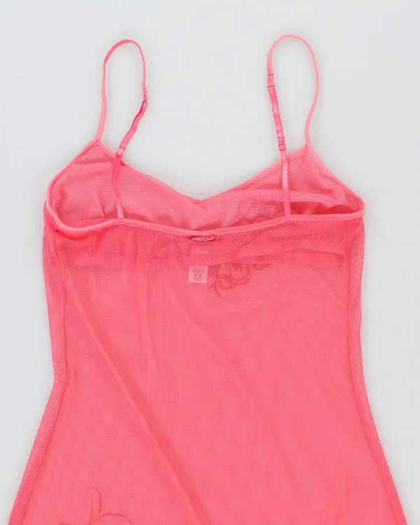 Y2k 00s La Senza Pink Mesh Dress - M sold by Rokit product image thumbnail 4