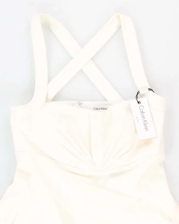 Deadstock Woman's White Calvin Klein Evening Dress - S sold by Rokit product image thumbnail 3