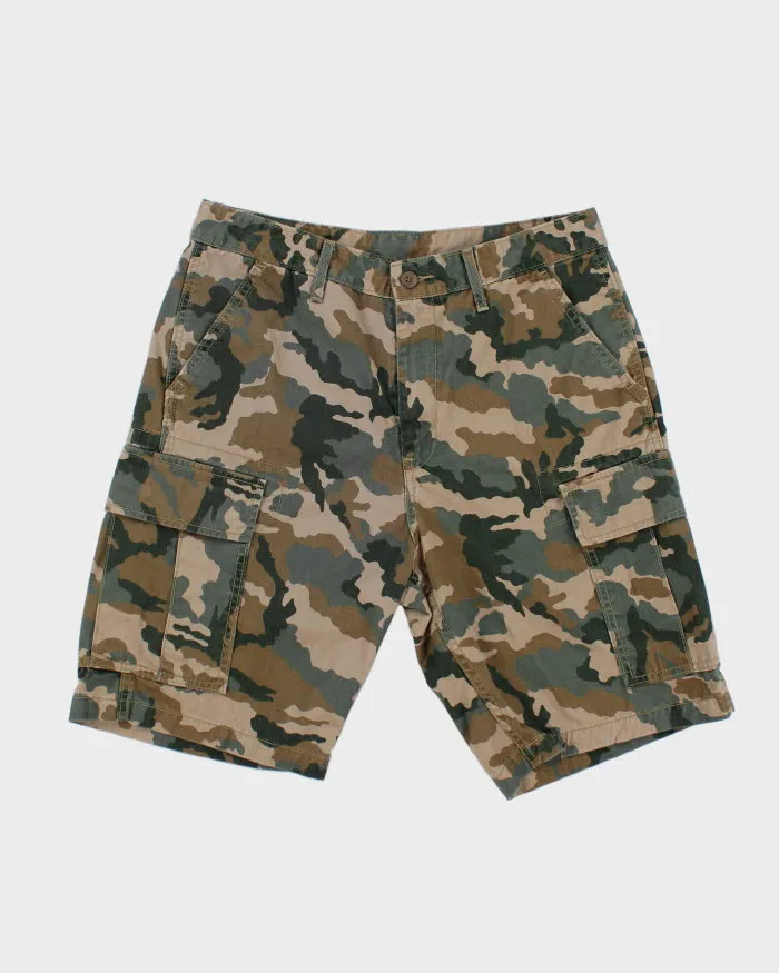 Levi's White Tab Camouflage Cargo Shorts - W31 sold by Rokit