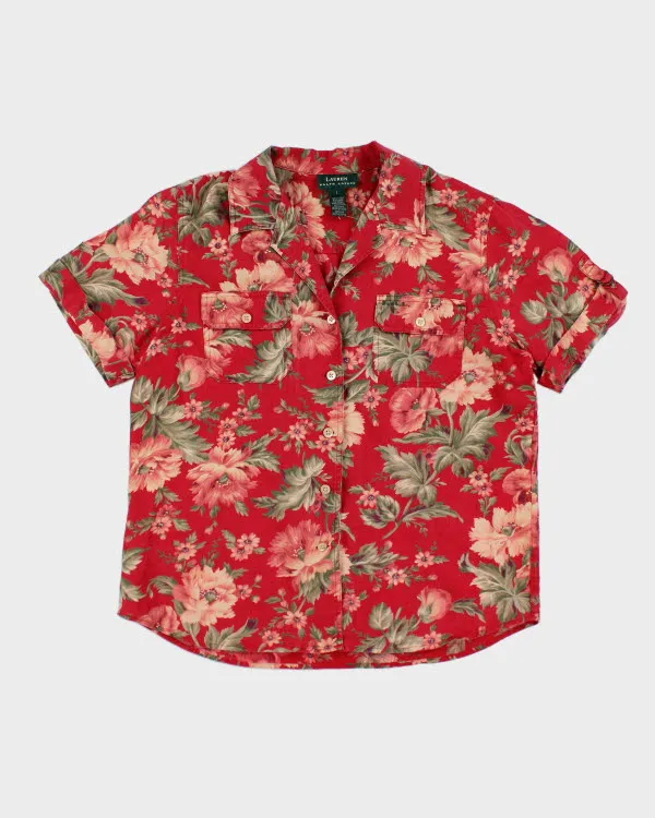 Vintage 90s Ralph Lauren Floral Shirt - L sold by Rokit