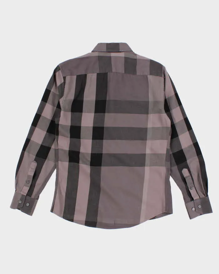 Womens Grey Burberry Check Button Up Shirt - M sold by Rokit product image thumbnail 2