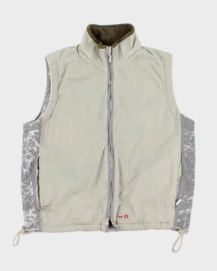 Womens Grey Diesel Zip-Up Fleece Lined Vest - L sold by Rokit