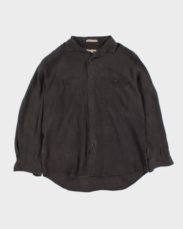 Vintage 90s Perry Ellis Silk Shirt - L sold by Rokit
