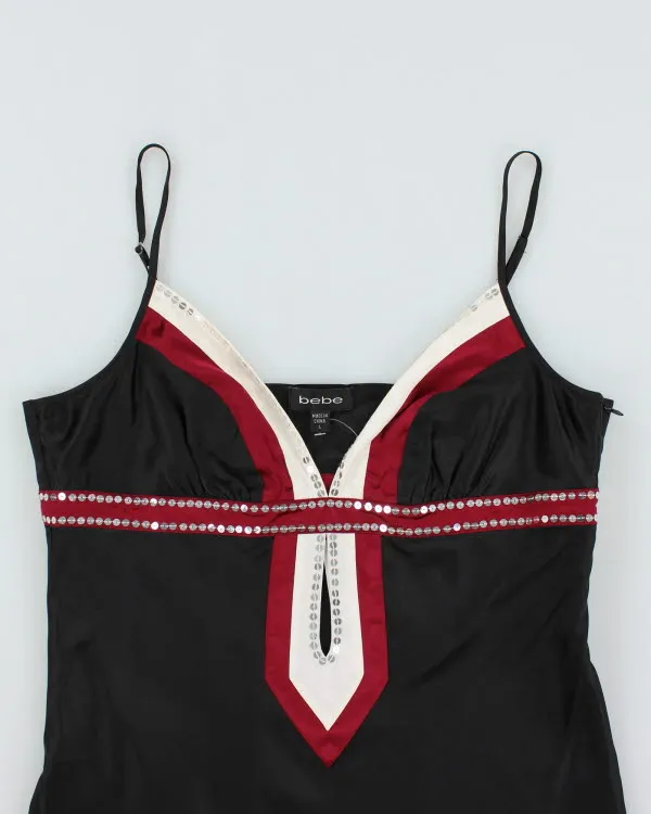 Y2k 00s Bebe Silk Sequin Cami - L sold by Rokit product image thumbnail 3
