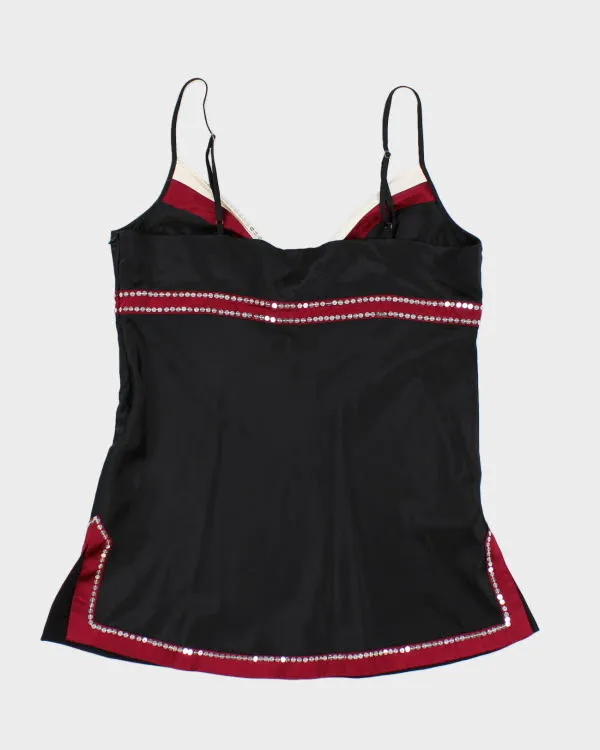 Y2k 00s Bebe Silk Sequin Cami - L sold by Rokit product image thumbnail 2