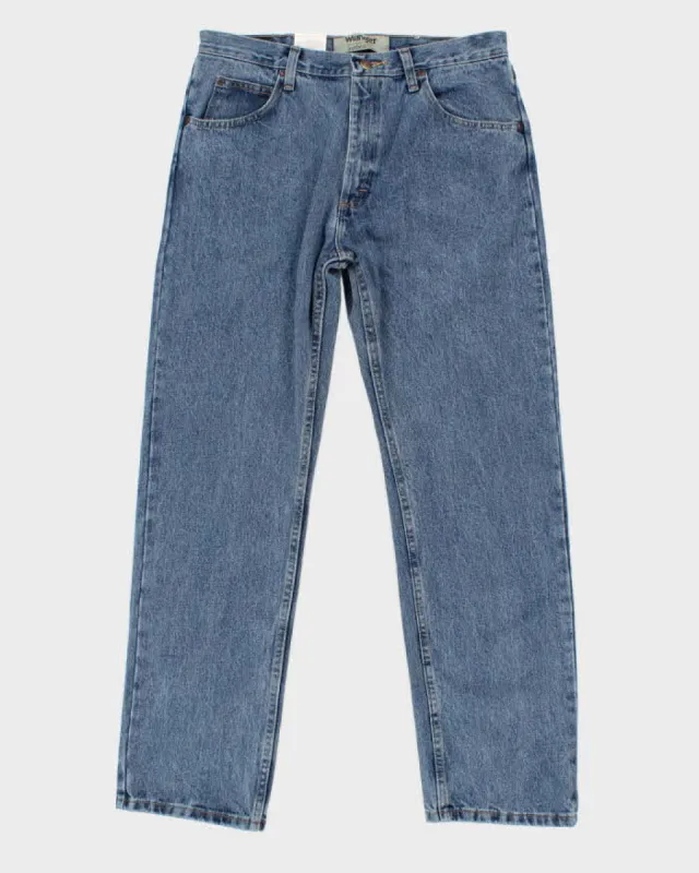 Deadstock Mens Wrangler Blue Straight Leg Jeans - M sold by Rokit