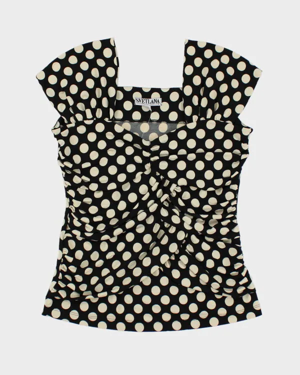Y2k 00s Svetlana Polka Dot Cami - M sold by Rokit