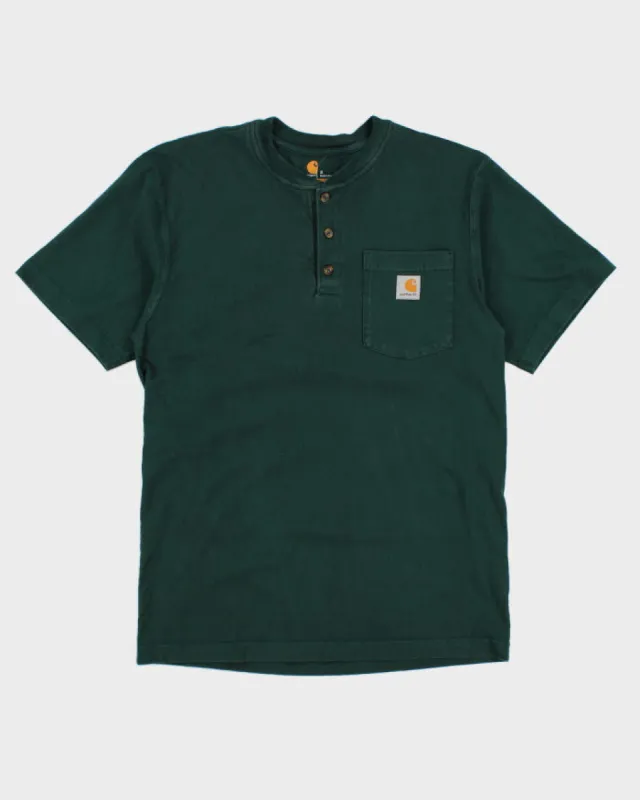 00s Carhartt Green Pocket T-Shirt - S sold by Rokit