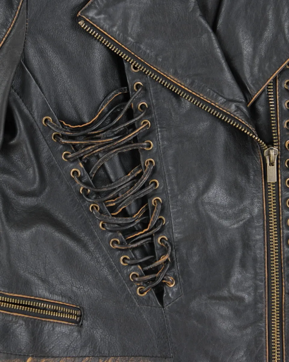 Vintage Wilsons Dreamy Laced Leather Jacket - XL sold by Rokit product image thumbnail 4