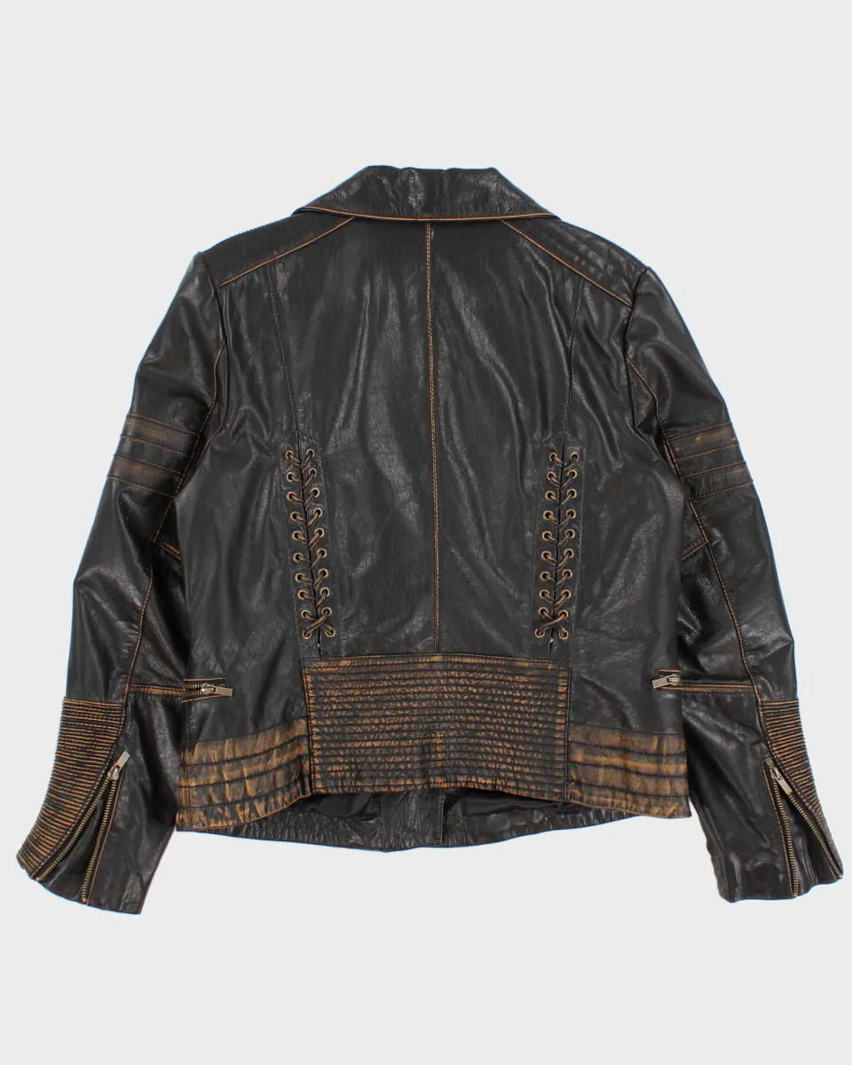 Vintage Wilsons Dreamy Laced Leather Jacket - XL sold by Rokit product image thumbnail 2