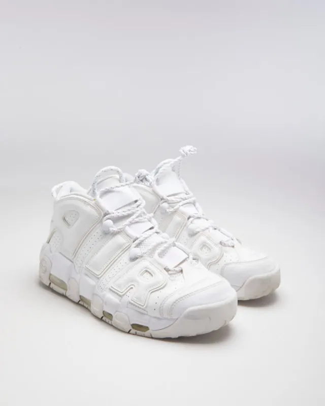 Nike Air More Uptempo Triple White - UK 8.5 made by Nike