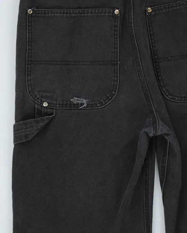Vintage Dickies Black Distressed Workwear Dungarees - W34 L29 sold by Rokit product image thumbnail 5