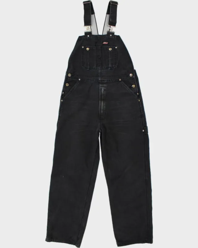Vintage Dickies Black Distressed Workwear Dungarees - W34 L29 sold by Rokit