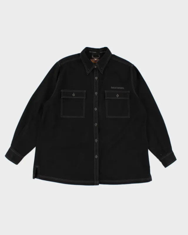 00s Harley Davidson Black Shirt - XXXL sold by Rokit