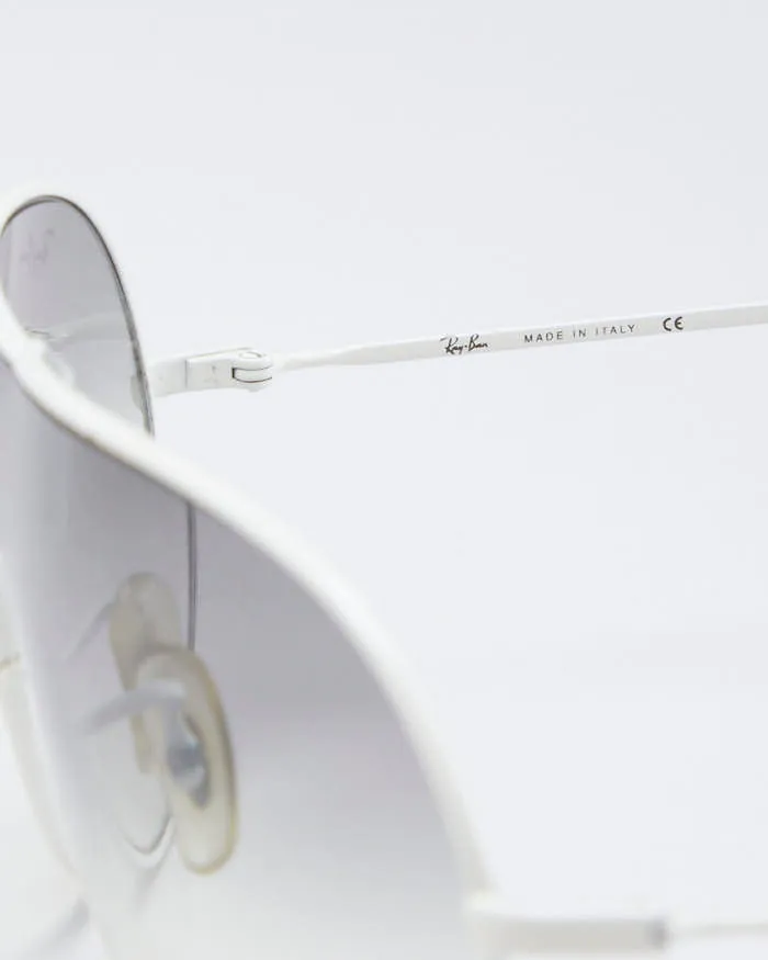 Ray Ban White Rimmed Aviator Sunglasses sold by Rokit product image thumbnail 3