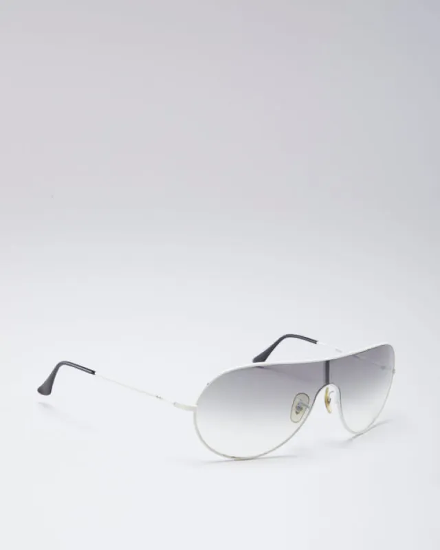 Ray Ban White Rimmed Aviator Sunglasses sold by Rokit