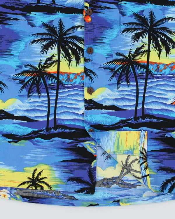 Vintage Palm Wave Hawaiian Shirt - M sold by Rokit product image thumbnail 4