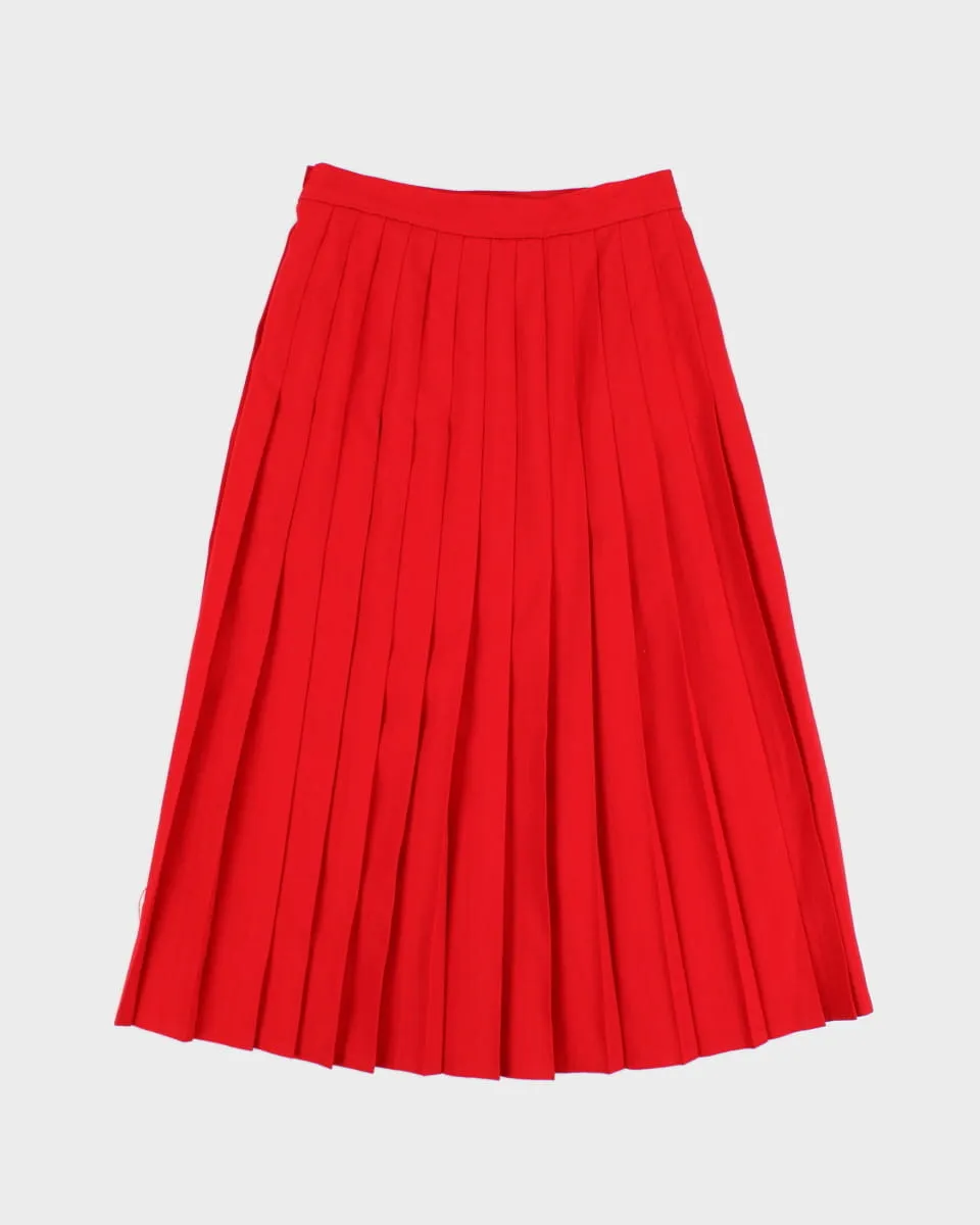 70's Vintage Wool Pleated Check Skirt - S sold by Rokit product image thumbnail 2