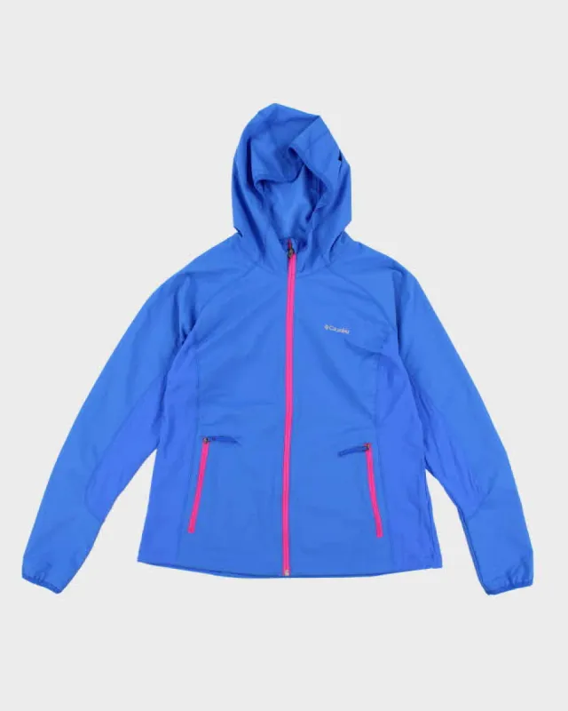 Woman's Blue Columbia Zip up Hooded Anorak - XL sold by Rokit