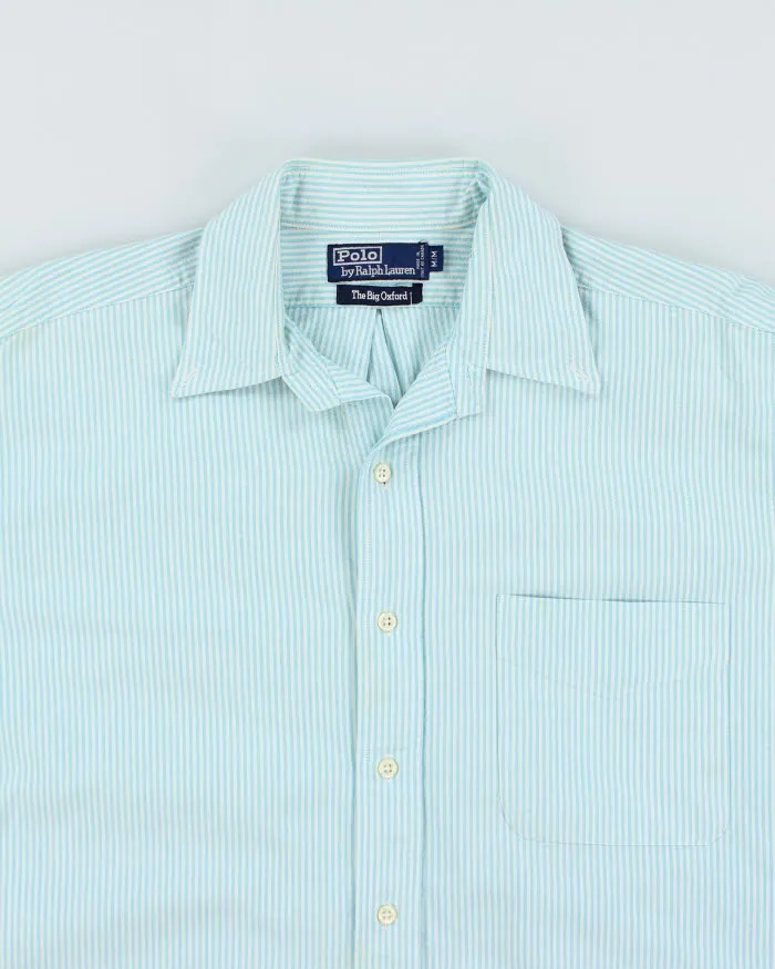 Vintage 90s Polo by Ralph Lauren Striped Thick Cotton Shirt - M sold by Rokit product image thumbnail 3