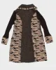 Vintage 90sDeadstock Papa Patterned Long Knit Cardigan - XL sold by Rokit