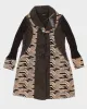 Vintage 90sDeadstock Papa Patterned Long Knit Cardigan - XL sold by Rokit