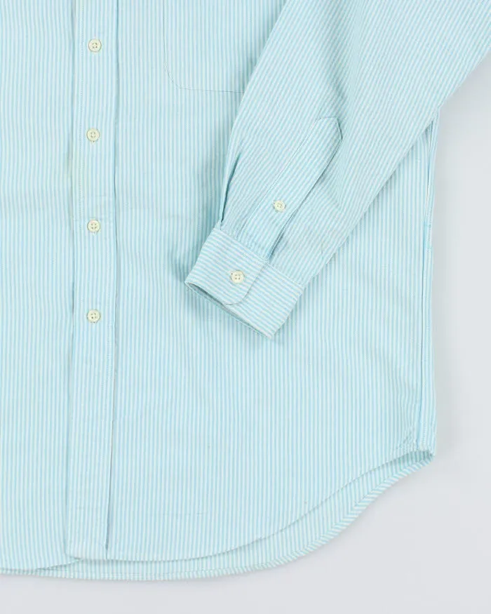 Vintage 90s Polo by Ralph Lauren Striped Thick Cotton Shirt - M sold by Rokit product image thumbnail 4