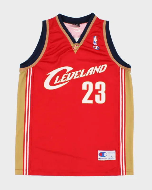 Vintage NBA x Cleveland Cavaliers #23 LeBron James Basketball Jersey - L sold by Rokit