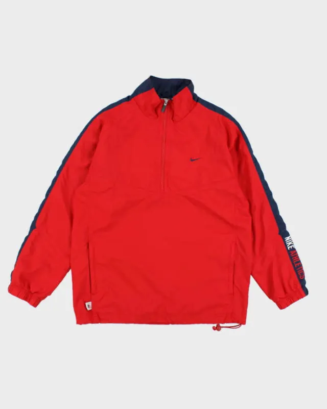 Y2k 00s Nike Red Windbreaker Jacket - M sold by Rokit