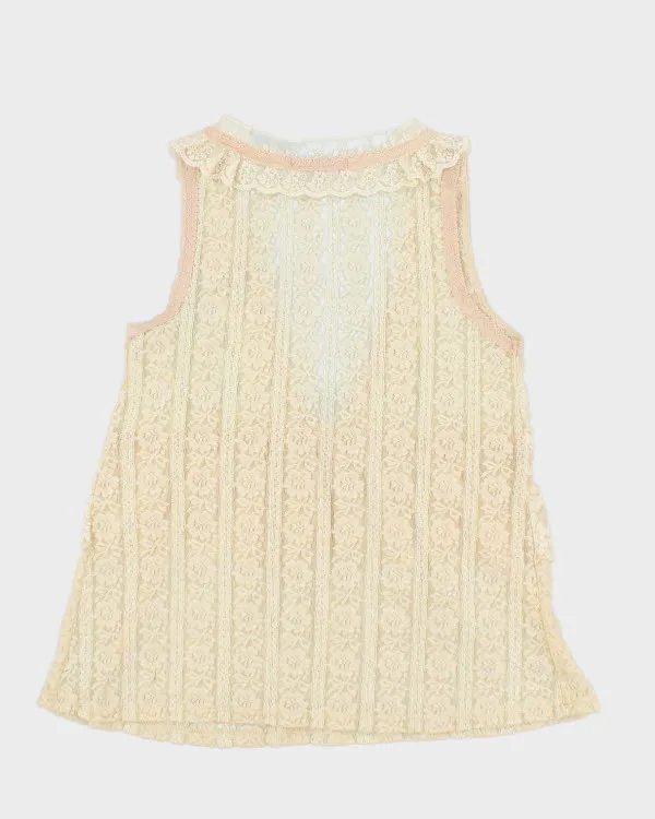 Y2k 00s Kam & Fashion Lace Top - M sold by Rokit product image thumbnail 2