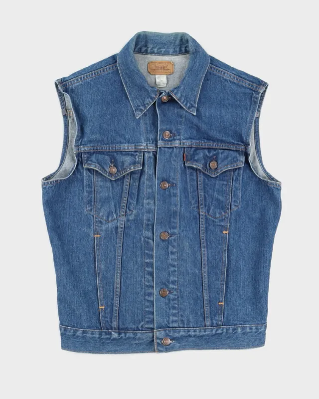 Vintage 1990s Levi's Jean Jacket Denim Vest - M sold by Rokit