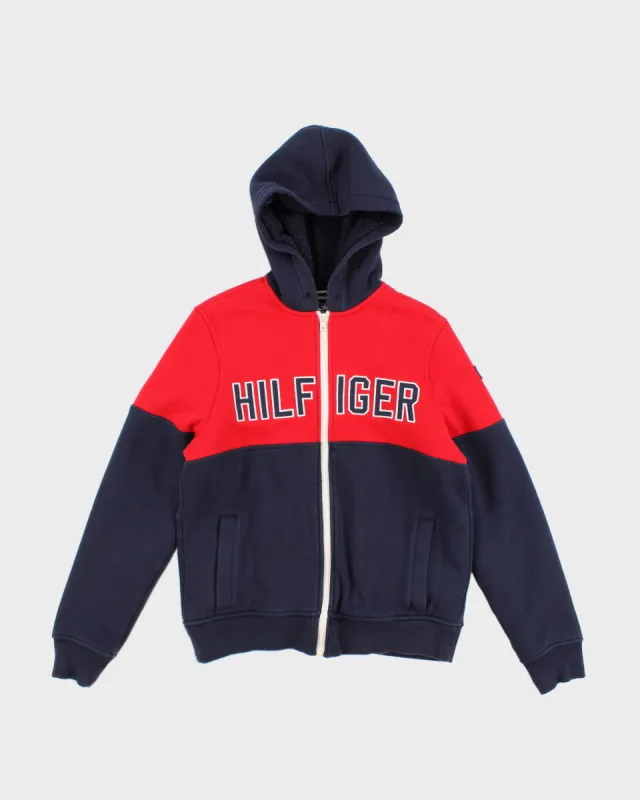 Y2K 00s Tommy Hilfiger Fleece Lined Zip Up Hoodie - S sold by Rokit