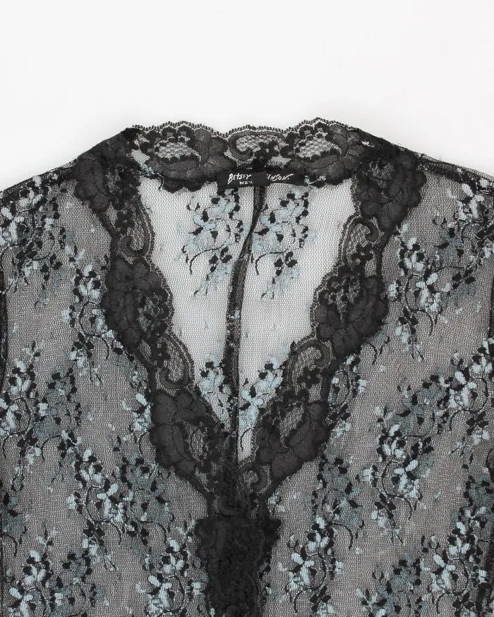 Betsey Johnson Lace Floral Robe - S sold by Rokit product image thumbnail 3