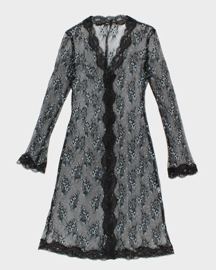 Betsey Johnson Lace Floral Robe - S sold by Rokit