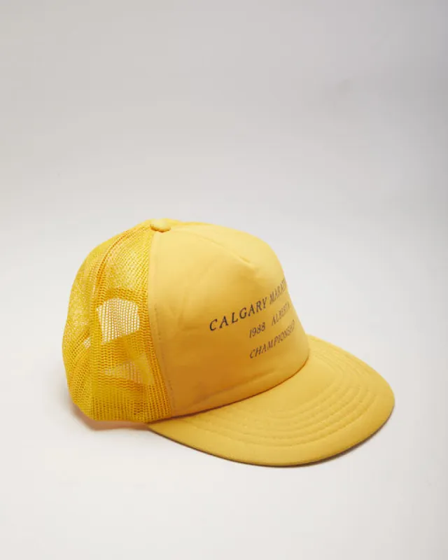 Vintage 80's Calgary Marathon Trucker Cap - OS sold by Rokit