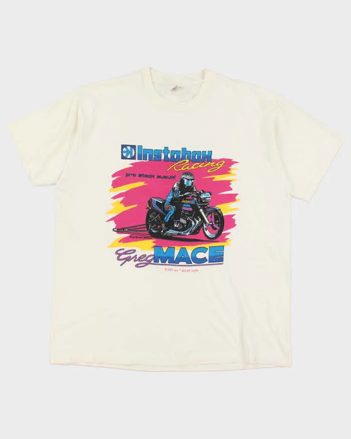 Vintage 90's Single Stitch Instabox Racing T-Shirt - XL sold by Rokit