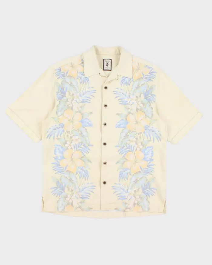 Jamaica Jaxx Silk Yellow Hawaiian Shirt - M sold by Rokit