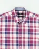 Men's Purple Boss Checked Button Up Shirt - L sold by Rokit