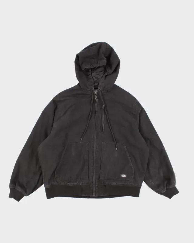 Men's Black Dickies Hooded Zip-up Jacket - XL sold by Rokit