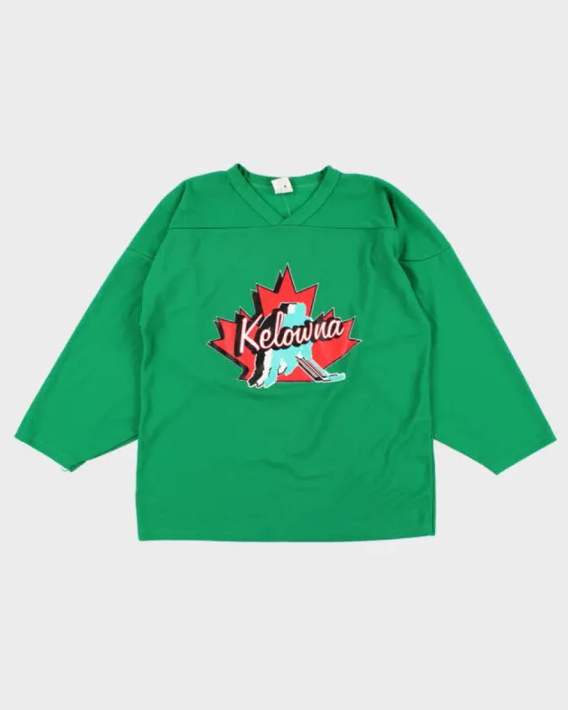 Mens Green Kelowua Rockets Sport Jersey - M made by Rokit