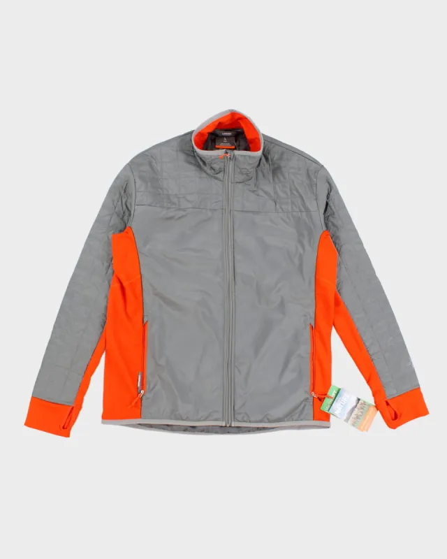 Icebreaker Grey & Orange Helix Zip Up Jacket - L made by Icebreaker