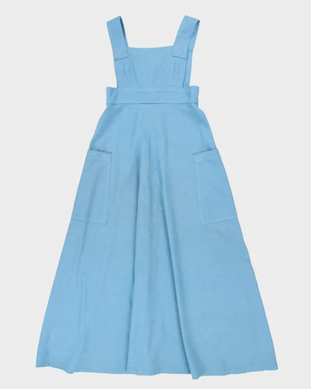 Vintage Handmade Blue Pinafore Style Dress - S sold by Rokit
