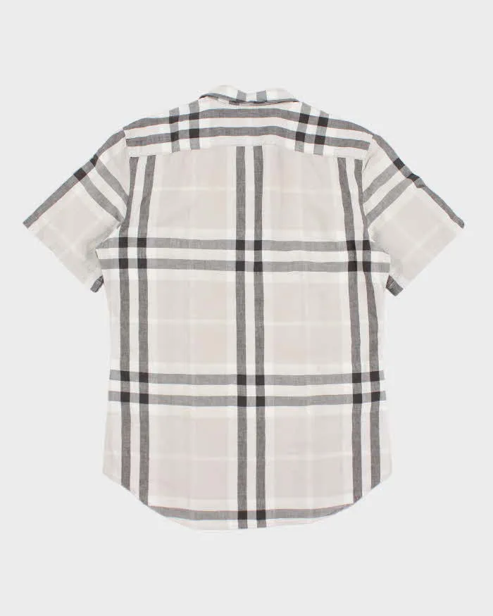 Y2k 00s Burberry Grey Check Shirt - M sold by Rokit product image thumbnail 2