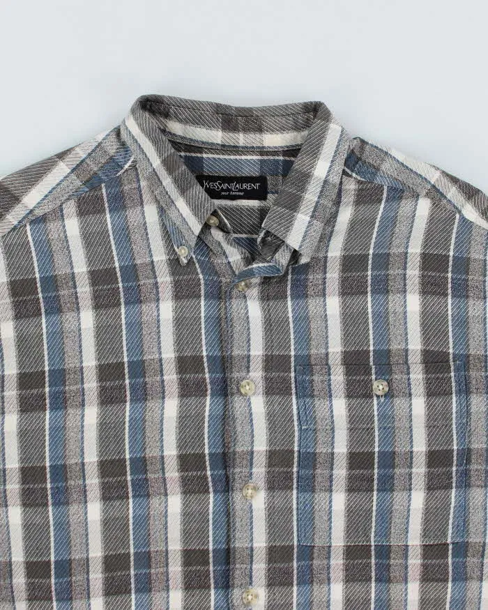 Yves Saint Laurent Flannel Check Shirt - L sold by Rokit product image thumbnail 3
