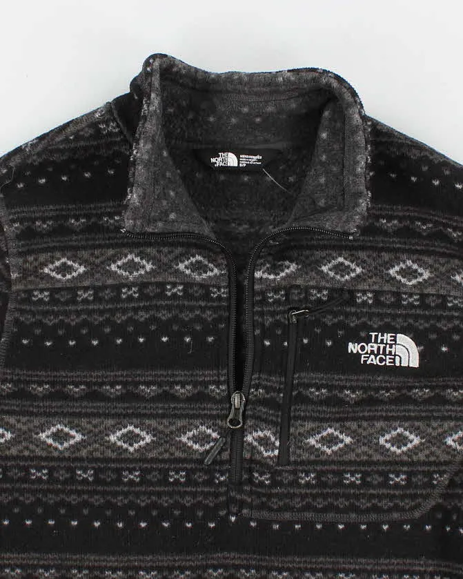Mens Grey The North Face Half Zip Patterned Fleece - S sold by Rokit product image thumbnail 3