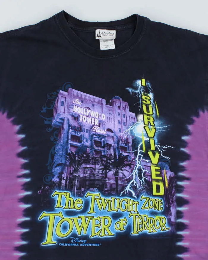 Vintage Disney Tower of Terror Tye Dye T-Shirt - L sold by Rokit product image thumbnail 3