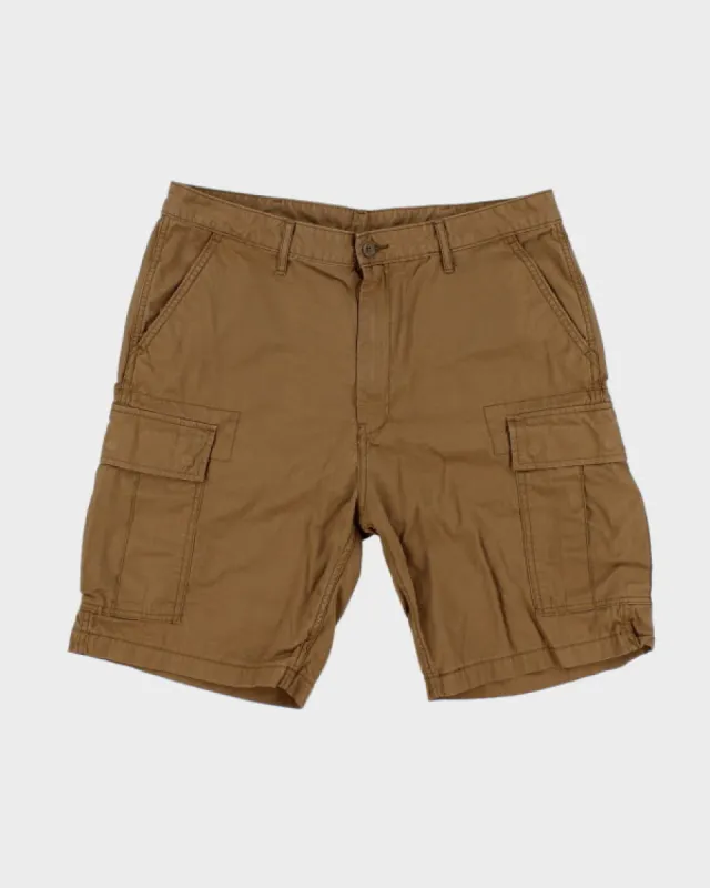 Levi's White Tab Brown Cargo Shorts - W36 sold by Rokit