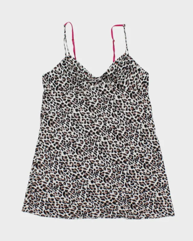 Y2k 00s Victoria's Secret Leopard Print Slip Dress - M sold by Rokit